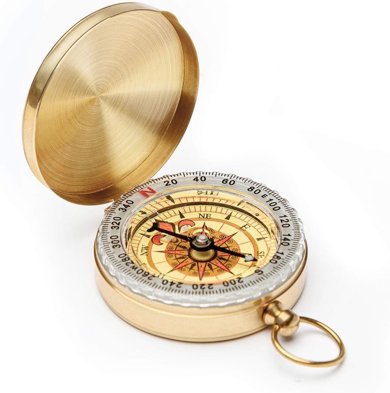 JSD Camping Survival Compass Metal Compass Kids Compass for Hiking Camping Hunting Outdoor Military Navigation Tool - Image 2